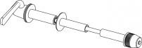 Fitnessgeräte ELITE STECKACHSADAPTER 10MM U.12MM FÜR ROLLENTRAINER