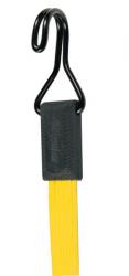Werkstatt & Lagerung SMOOTH SPANNGUMMI FLACH GELB 100CM DOPPELHAKEN, TÜV GEPRÜFT,
