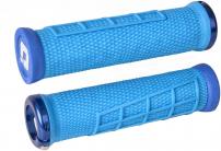 Freizeit MTB Griffe Elite Flow Lock-On 2.1 hellblau / blau