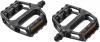Freizeit Voxom MTB Pedale Pe20 schwarz, Aluminium-Körper, 7mm Boron-Achse, Gleitlager