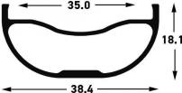 Freizeit NOTUBES Felge ZTR Baron 27,5" MK3 32 Loch schwarz