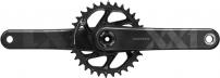 Freizeit Kurbelgarnitur XX1 Eagle DUB Standard/FAT schwarz / 34T / 175 mm