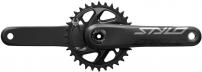 Freizeit Kurbelgarnitur Stylo Carbon Eagle DUB 175 mm / 30T / schwarz