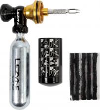 Freizeit Lezyne Tubeless CO2 Blaster schwarz/gold inkl. zwei CO2 Kartuschen