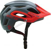 Freizeit Helm M2 dunkelgrau-rot / XL-XXL / 63-64 cm