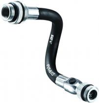 Freizeit Lezyne Ventilschlauch ABS Flex Hose Presta/Schrader, für HP/-HV/-Alloy/-Tech und Pressure Drive, schwarz/silber