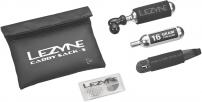 Freizeit Lezyne Kit Caddy Kit mit Caddy Sack, schwarz für Schrader und Presta Ventile