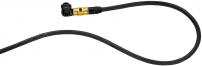 Freizeit Lezyne Ersatzschlauch mit ABS FLIP Ventil, für Pressure und MFD Pumpen mit Nylon beflochten, gold-glänzend