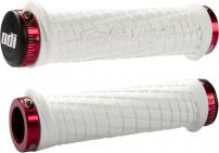 Freizeit MTB Griffe Troy Lee Designs Lock-On weiß / rot