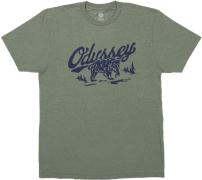 Freizeit T-Shirt Roam olive mit blau L