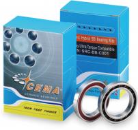 Freizeit Ersatz-Lagerkit für CEMA Innenlager silber-schwarz / 25 mm / Keramik
