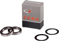 Freizeit Ersatz-Lagerkit für CEMA Innenlager schwarz / 24 - 22 & 24 mm / Edelstahl