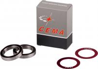 Freizeit Ersatz-Lagerkit für CEMA Innenlager rot / 30 mm / Edelstahl