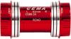Freizeit Innenlager OSBB Interlock rot / Edelstahl / Shimano / 24 mm