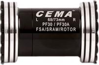 Freizeit Innenlager PF30 Interlock schwarz / Stainless Steel / FSA386 / Rotor 30 mm / 30 mm
