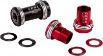 Freizeit Innenlager PF30A Cannondale Asymmetric Interlock rot / Keramik / Shimano / 24 mm