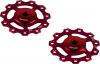 Freizeit Schaltrollen Shimano & SRAM Shimano 9/10/11-fach, SRAM 10/11-fach Keramik - rot