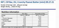 Freizeit CLIF BAR Energie-Riegel Erdnussbutter Mini, 28g je Riegel 10 Stück in Verpackungseinheit