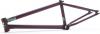 Freizeit Fiend Rahmen Reynolds V2 rem. Sockel merlot weiß splatter, 21" removable Brake-Mounts