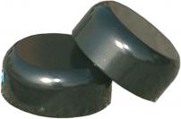 Freizeit Highlander BMX Lenkerenden Stahl 1 Paar für 22,2 mm Lenker, schwarz 
