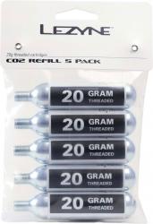 Freizeit Lezyne CO2 Ersatzkartuschen silber 20g, 5Stk.