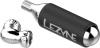 Freizeit CO2 Fahrradpumpe Twin Speed Drive CNC silber-glänzend 16g