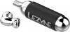 Freizeit CO2 Fahrradpumpe Twin Speed Drive CNC silber-glänzend 25g