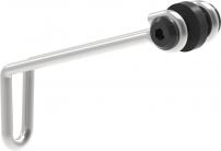 Freizeit EBIKE MOUNT Gabel Ersatz-Halterung, für E-Bike Beleuchtung, Edelstahl silber