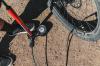Freizeit Standluftpumpe Gravel Sport Drive rot