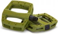 Freizeit Pedale P1 olive / Nylon/Fiberglas / 365 g / BMX / 9/16 Zoll