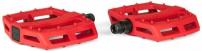 Freizeit Pedale P1 rot / Nylon/Fiberglas / 365 g / BMX / 9/16 Zoll