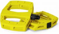 Freizeit Pedale P1 gelb / Nylon/Fiberglas / 365 g / BMX / 9/16 mm