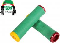 Freizeit MTB Griffe F-1 Series Dread Lock Lock-On 2.1 rasta / rot