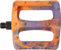 Freizeit Odyssey Twisted PRO PC Pedale Plastik, 9/16", lila/orange swirl 