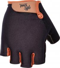 Freizeit Kurzfingerhandschuh Black N Tan S