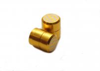 Freizeit Salt Ventilkappen CNC gold