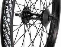 Freizeit Salt Laufrad vorne EX 20" 3/8", male axle, 36H, schwarz inkl. Kunststoff Nabenschutz, Felgenband