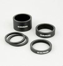 Freizeit Carbon Spacer-Set schwarz-weiß