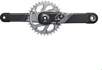 Freizeit Kurbelgarnitur X01 Eagle DUB Standard/FAT FAT4" 170mm, 30T DM, schwarz ohne DUB Innenlager