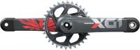 Freizeit Kurbelgarnitur X01 Eagle DUB 175mm, 32T DM, rot