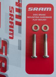 Freizeit Schrauben für Flat Mount Bremssattel Titanium / 32 mm