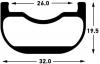 Freizeit NOTUBES Laufrad, VR, ZTR Arch CB7 27,5" Stans Neo 15x100mm Steckachse 