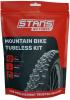 Freizeit NOTUBES Tubeless Kit, MTN 21mm Felgenband, 44mm Ventile 200ml Reifendichtmittel
