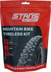 Freizeit NOTUBES Tubeless Kit, MTN 21mm Felgenband, 44mm Ventile 200ml Reifendichtmittel