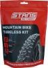 Freizeit NOTUBES Tubeless Kit, MTN 21mm Felgenband, 44mm Ventile 200ml Reifendichtmittel