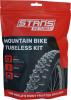 Freizeit NOTUBES Tubeless Kit, MTN 21mm Felgenband, 44mm Ventile 200ml Reifendichtmittel