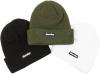 Freizeit Beanie Classy Label weiß