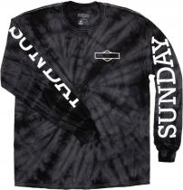 Freizeit Sunday LongSleeve Rockwell Box schwarz tie-dye, M 