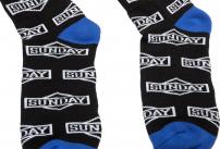 Freizeit Sunday Socken Cornerstone all-over Crew schwarz weiß 