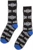 Freizeit Sunday Socken Cornerstone all-over Crew schwarz weiß 